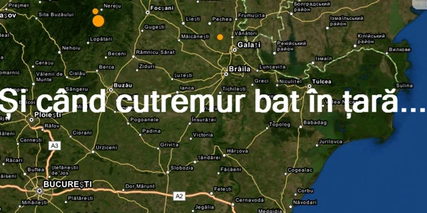 harta cutremur foto captura ecran/quakes map
