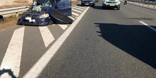 Accident rutier pe autostrada A3   două persoane sunt inconştiente FOTO ISU Prahova 3 jpg