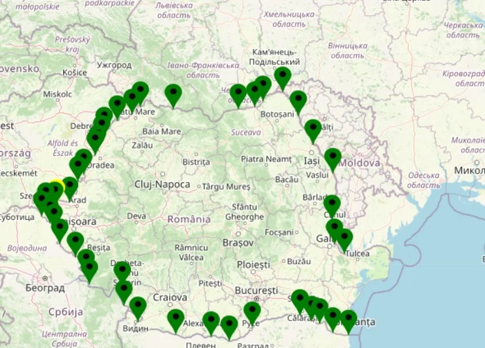 Prin aplicația online se poate vedea care este timpul de așteptate FOTO Poliția de Frontieră