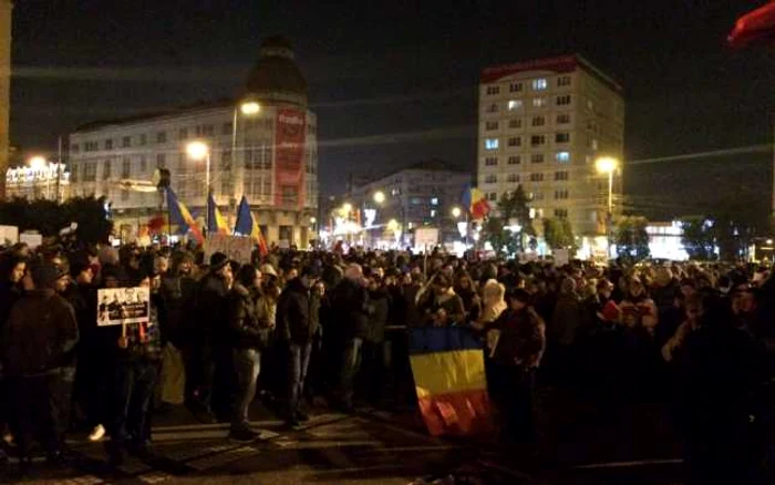 Imagine de miercuri seară, de la Iaşi FOTO Adevărul