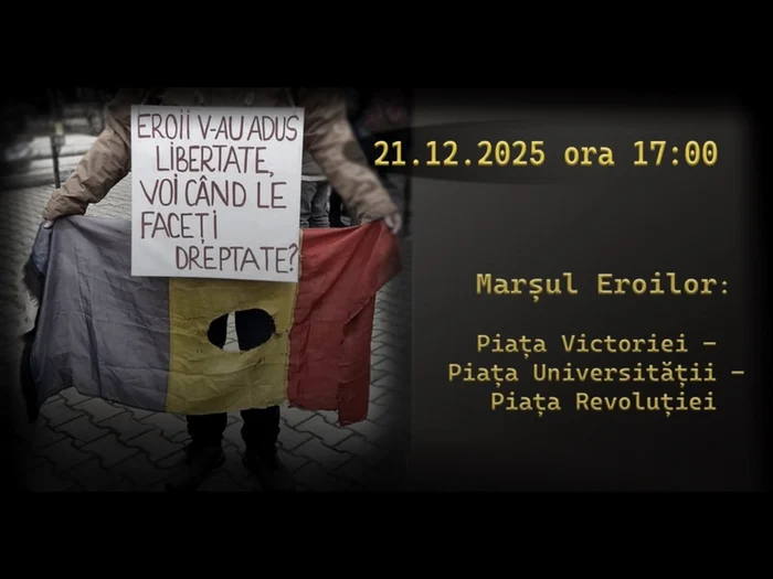 Evenimentul începe la ora 17.00, din Piaţa Victoriei/FOTO: Facebook/Rezistența