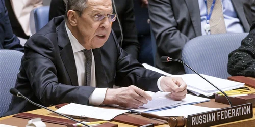 Serghei Lavrov prezidează o reuniune a Consiliului de Securitate ONU FOTO EPA EFE jpg