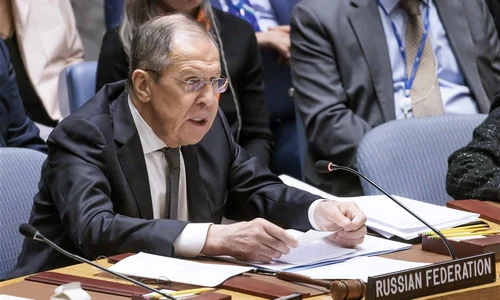 Serghei Lavrov prezidează o reuniune a Consiliului de Securitate ONU FOTO EPA EFE jpg