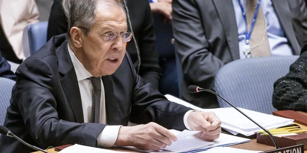 Serghei Lavrov prezidează o reuniune a Consiliului de Securitate ONU FOTO EPA EFE jpg
