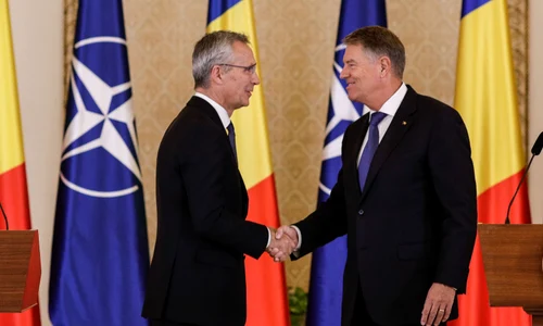 Întâlnirea secretarului general al NATO, Jens Stoltenberg, cu președintele României, Klaus Iohannis, la Cotroceni. FOTO Inquam Photos / Octav Ganea