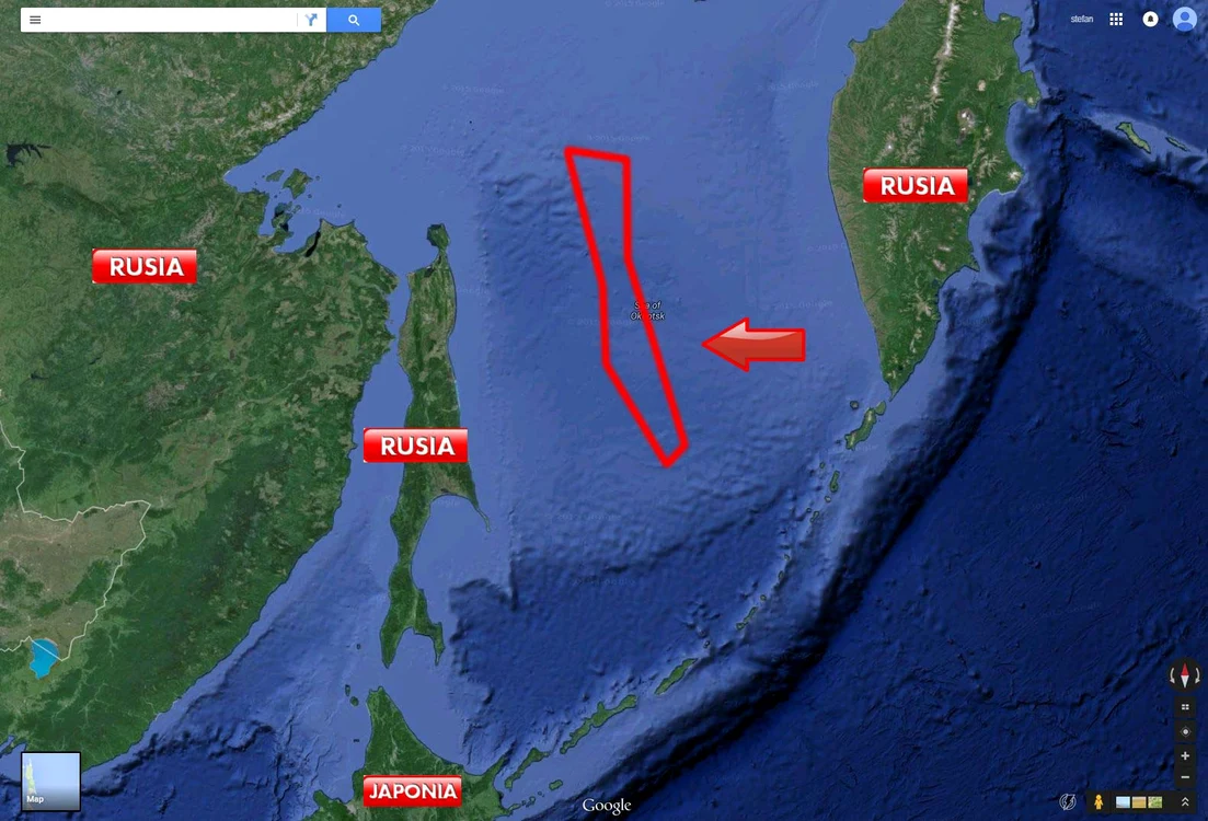 Zona marcată este teritoriul disputat de Rusia cu Japonia