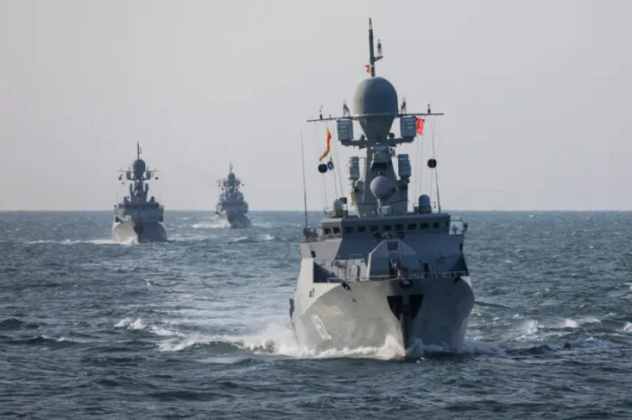 Nave rusești din Flotila Caspică Foto: Ministerul Apărării al Rusiei (Arhivă)