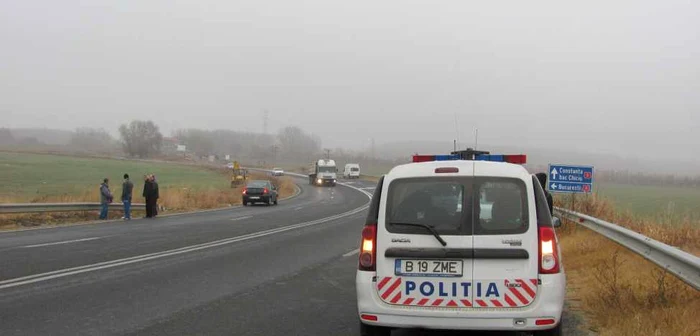 Poliţia, la locul accidentului Foto:Arhivă Adevărul