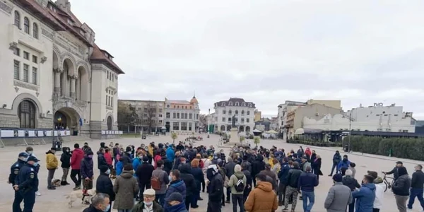 Protest locuitori peninsula Constanţa 