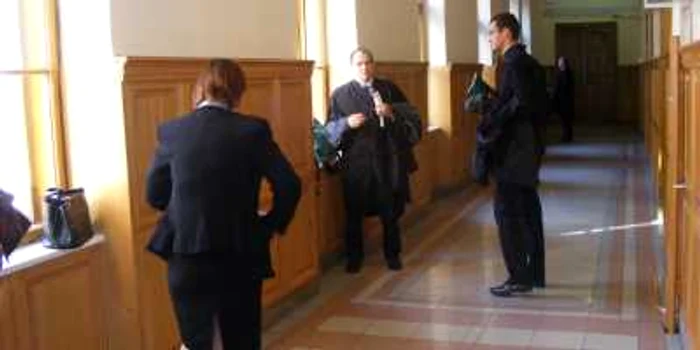 Avocaţii celor două părţi la scurtă vreme după susţinerea pledoariilor Foto: Mihai Bacalu