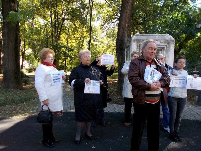 Medici de familie din Călăraşi, la protestul paşnic FOTO Ionela Stănilă