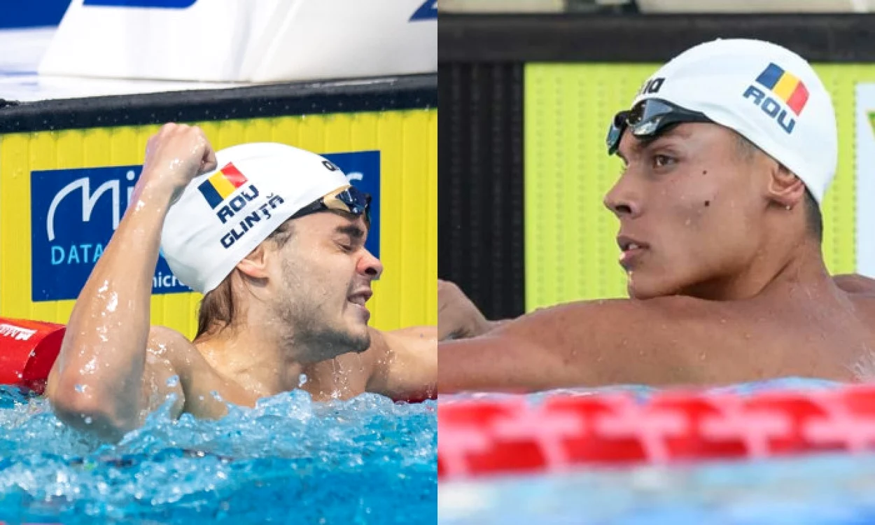 Robert Glinţă şi David Popovici sunt cei mai în formă înotători români FOTO: digisport.ro