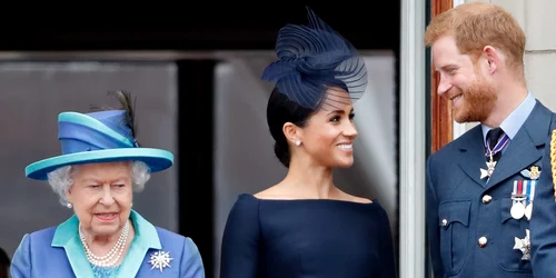 Regina Elisabeta a II a, Prințul Harry, Meghan Markle  sursa   Getty jpg