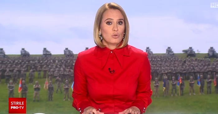 Andreea Esca a revenit la pupitrul știrilor Pro TVFoto: Captură Video