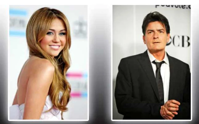 Miley Cyrus şi Charlie Sheen