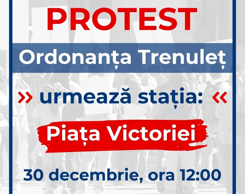 Uniunea Studenţilor va organiza un protest luni, în faţa guvernului. Foto Facebook