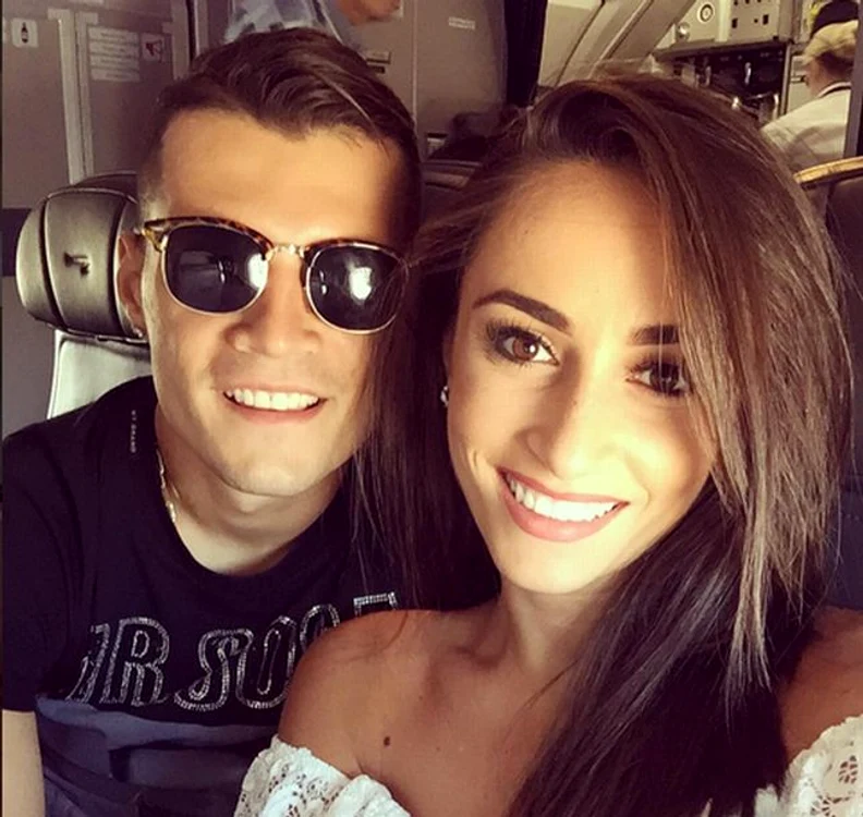 
    Granit Xhaka şi Leonita Lekajfoto: arhivă personală  