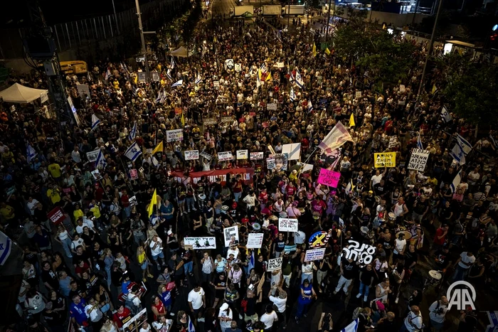 Proteste la Tel Aviv FOTO: X