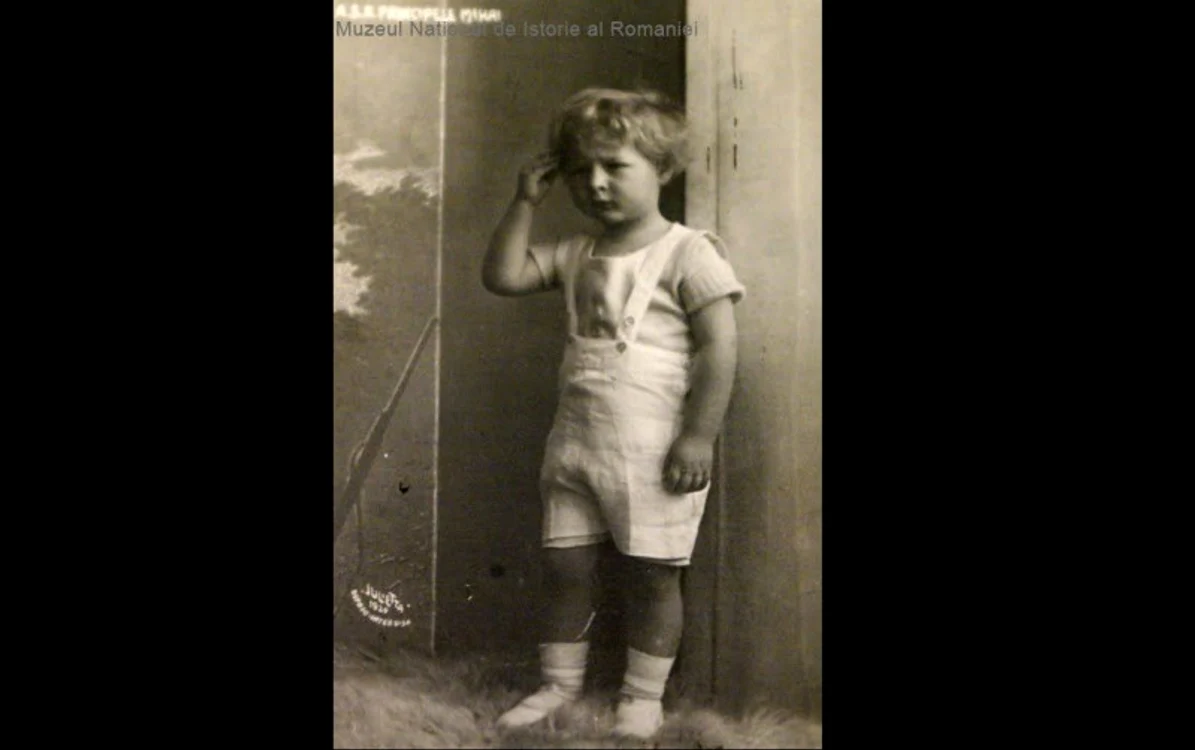 Regele Mihai în copilărie FOTO Muzeul Național de Istorie a României
