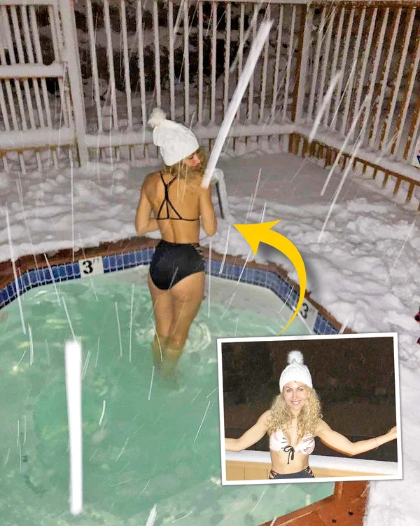 Anamaria, în costum de baie la -11˚C