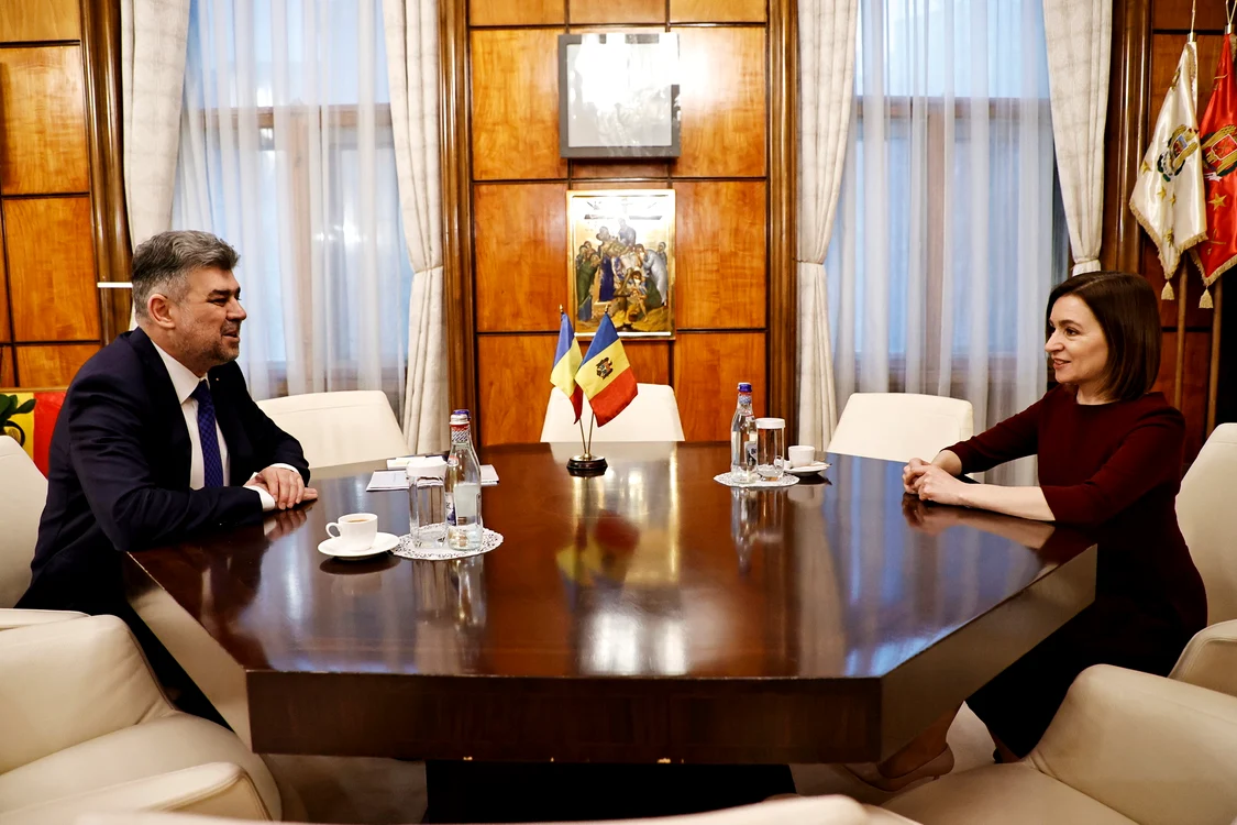 Premierul Ciolacu, întrevedere cu Maia Sandu FOTO Twitter
