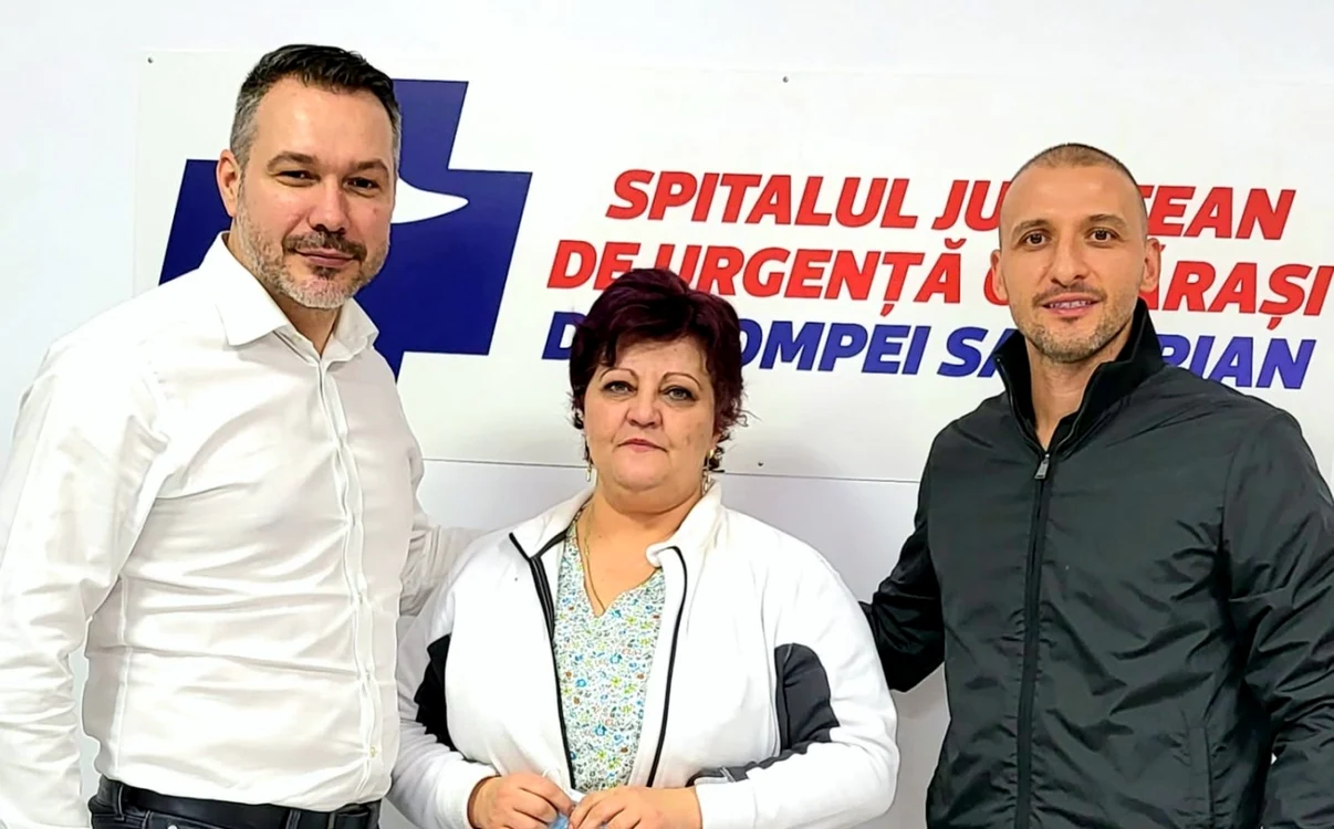 Ştefan Mandachi a fost în vizită la spitalul din Călăraşi FOTO Facebook/Bogdan Mihai