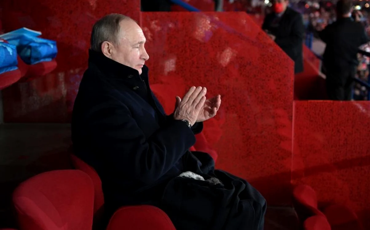Vladimir Putin singur in loja la Jocurile Olimpice de la Beijing 2022 FOTO EPA-EFE