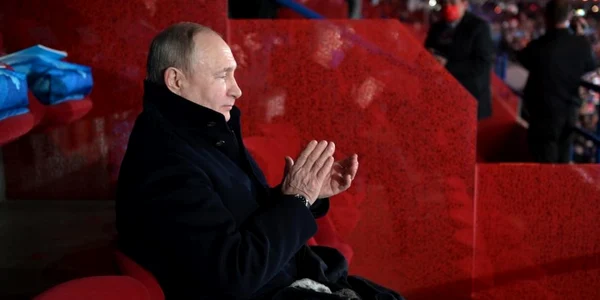 Vladimir Putin singur in loja la Jocurile Olimpice de la Beijing 2022 FOTO EPA-EFE