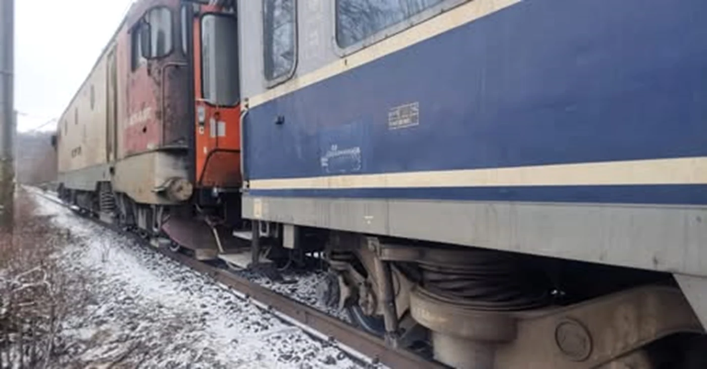 Un tren a deraiat în Covasna. Foto: Covasna Media