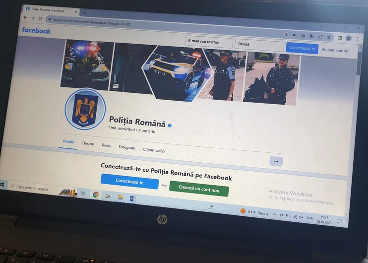 Condamnat după ce a adus injurii unui polițist într-o postare live pe Facebook Foto: A.V.