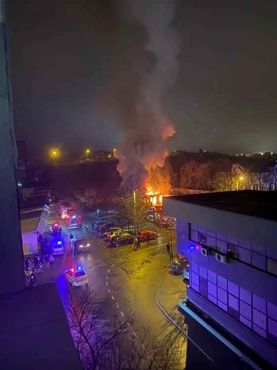 incendiu devastator în slatina