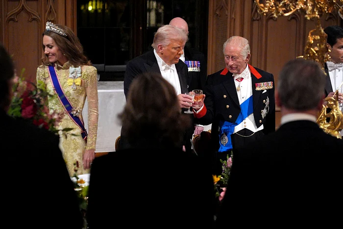 Trump, la banchetul organizat de Regele Charles. FOTO Getty Images
