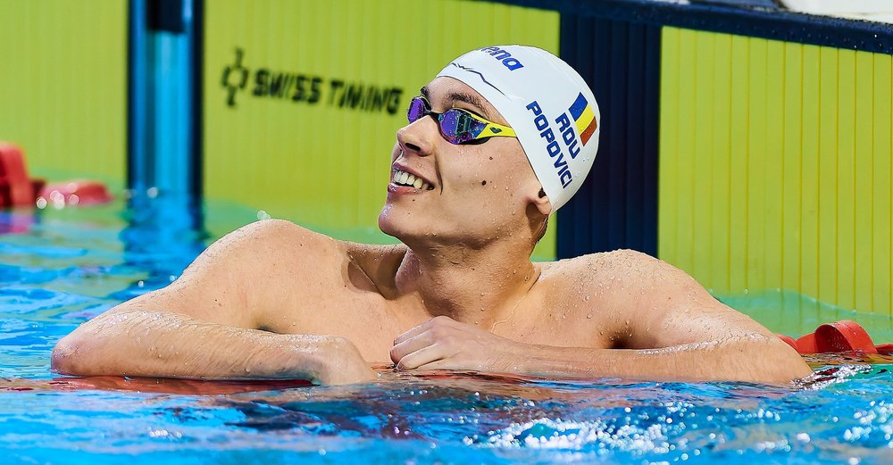David Popovici, calificare cu al doilea timp în finala de la 100 metri liber. A scăpat de marele său rival, Pan Zhanle