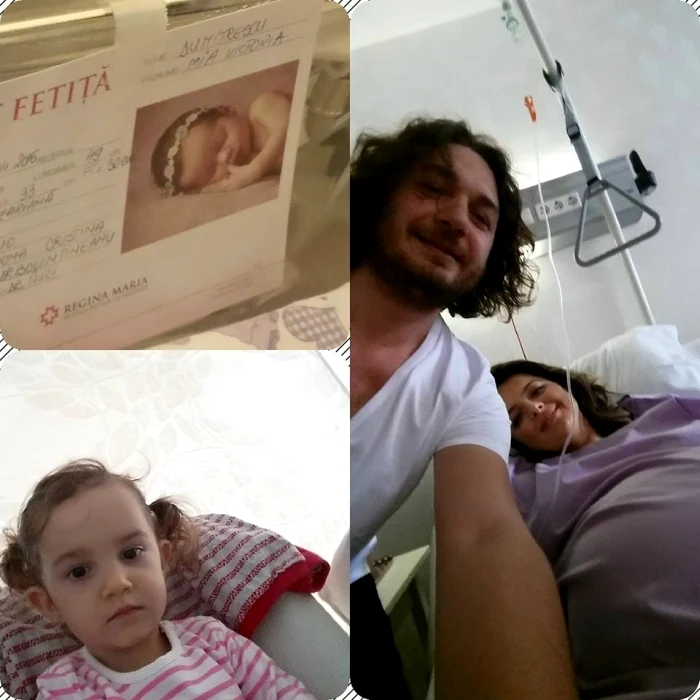 Florin Dumitrescu a publicat primele imagini din spital, de la naşterea fetiţei Mia Victoria