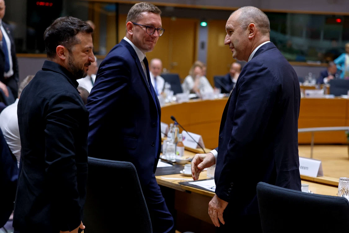 Volodmir Zelenski și Rumen Radev FOTO AFP