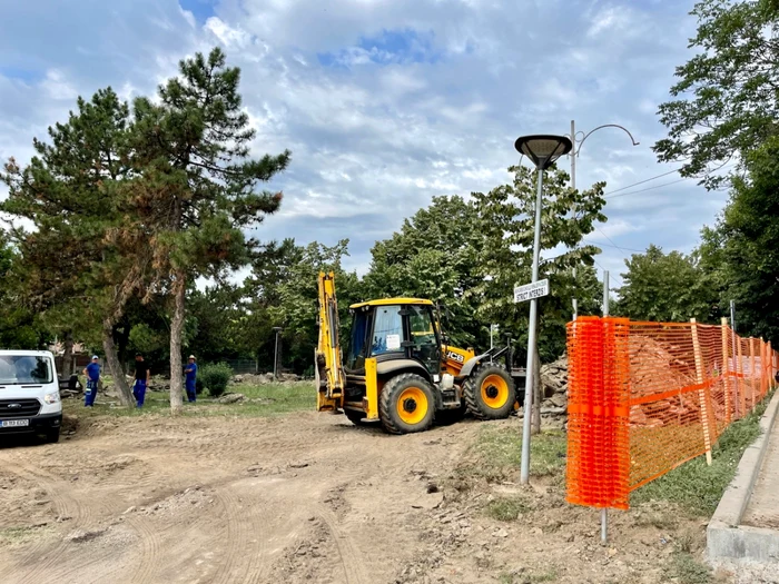 A început modernizarea parcului Navrom FOTO Facebook/M.D.