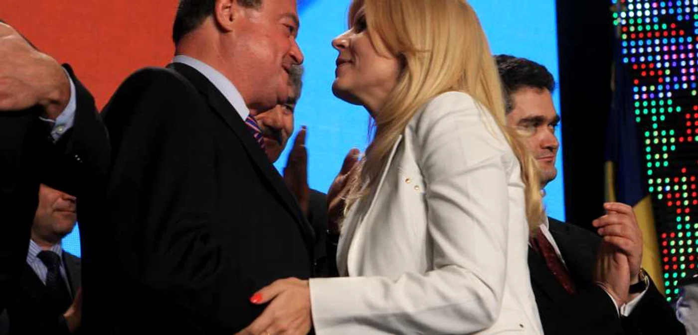 Liderul PDL Vasile Blaga şi Elena Udrea au ieşit pe locul doi potrivit exit-poll-urilor FOTO Adevărul