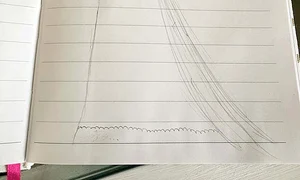 Puștoaica ne a prezentat prima schiță de rochie jpeg