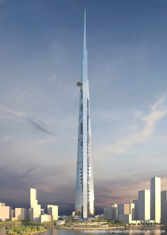 Kingdom Tower, Jeddah 1,000+ metri