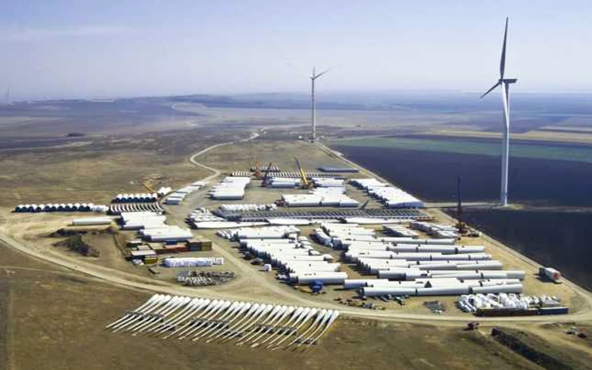 Şantierul eolian al CEZ de la Fântânele şi Cogealac, judeţul Constanţa