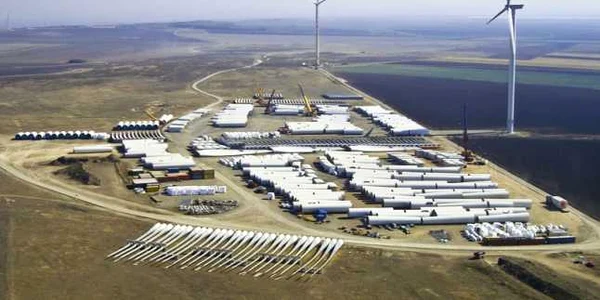 Şantierul eolian al CEZ de la Fântânele şi Cogealac, judeţul Constanţa