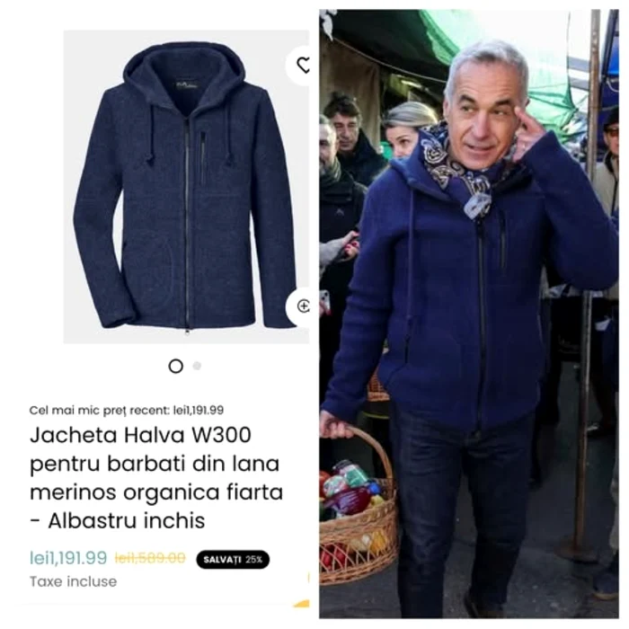 Călin Georgescu şi jacheta sa din Germania. FOTO: Facebook/Marian Godină