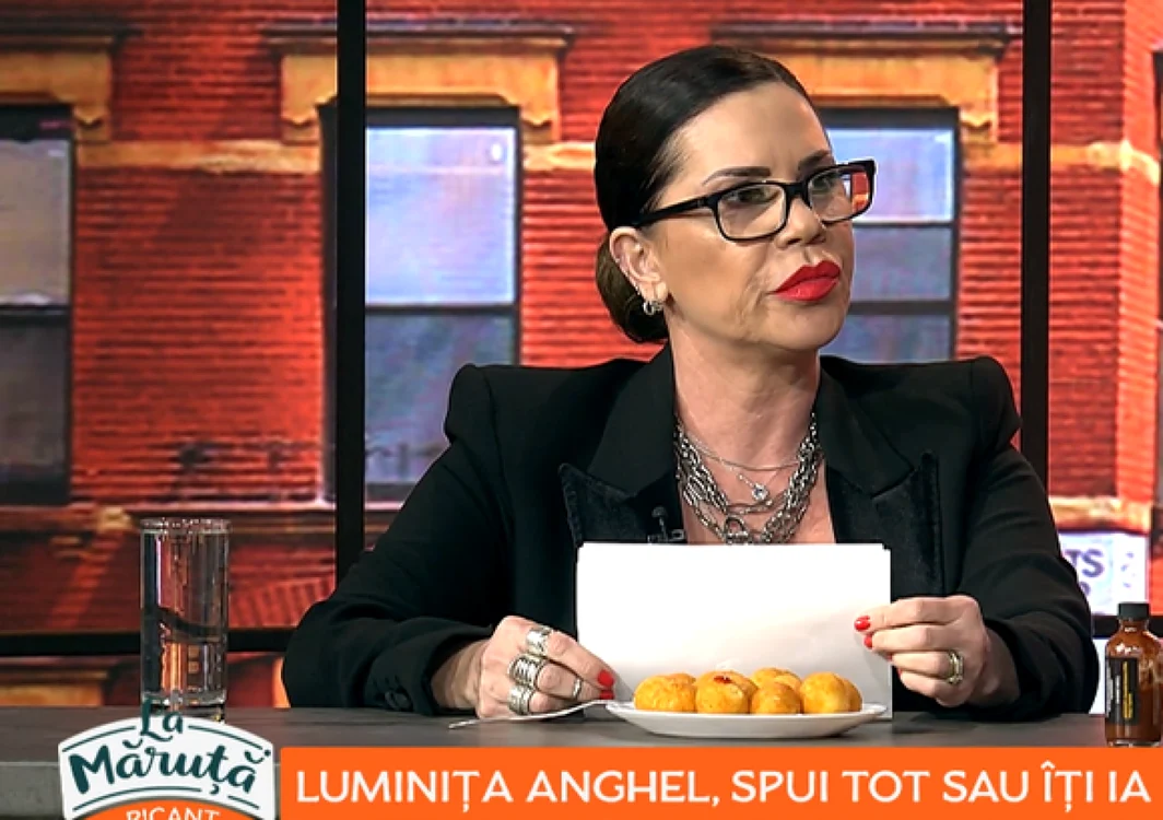 Cântăreaţa Luminiţa Anghel, la Măruţă în emisiune                                            FOTO: Captură Pro Tv