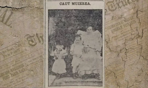 Un anunț din 1918: Recompensă de 50 de dolari pentru găsirea soției unui român ardelean din America jpeg