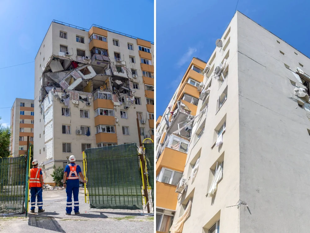 Încep lucrările pentru punerea în siguranță a blocului din Rahova/FOTO: PMB