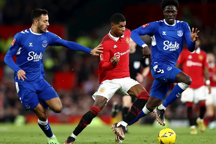 Marcus Rashford (centru), unul dintre oamenii momentului în Premier League (FOTO: Getty Images)