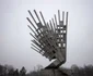 Monumentul Aripi de la Piaţa Presei FOTO Mediafax