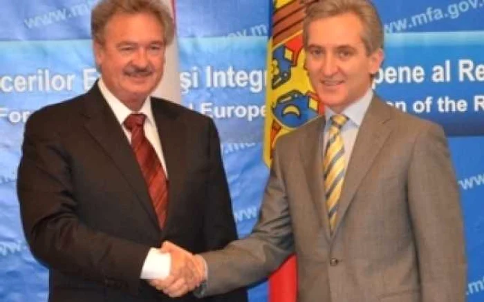 Iurie Leanca, ministrul Afacerilor
Externe si Integrarii Eurpene si Jean Asselborn, ministrul Afacerilor
Externe al Marelui Ducat de Luxemburg. FOTO mfa.gov.md