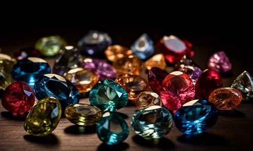 precious gems luxury transparent stones abundance generated by ai jpg