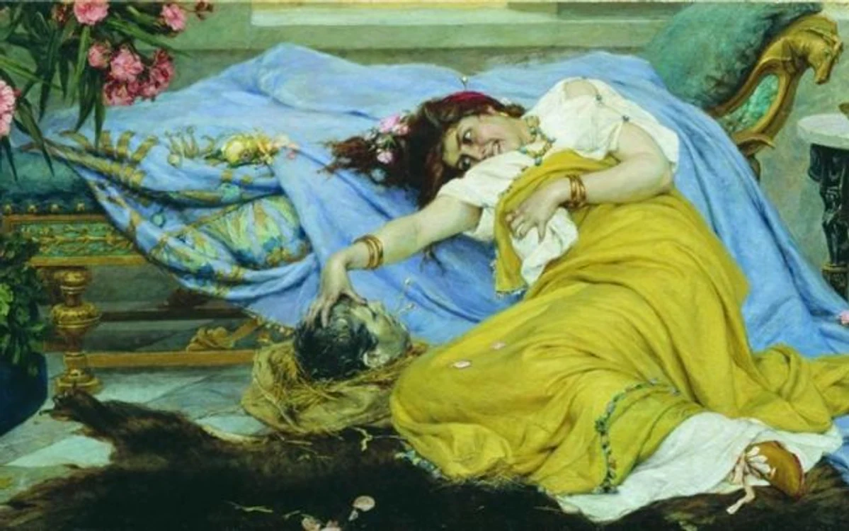 Fulvia, într-un tablou pictat de Pavel Aleksandrovich Svedomsky